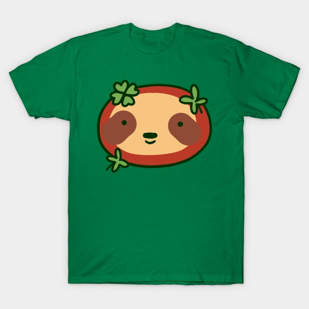 Lucky Sloth Face T-Shirt by saradaboru